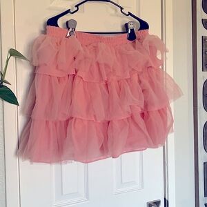 Pink tutu skort